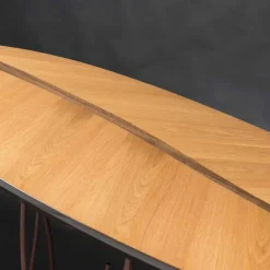 Viadurini Living Konsolentisch Flur-Konsole aus Furnierholz Eiche und Nuss Fenice