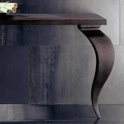 Viadurini Living Konsolentisch Flur-Konsole aus Massivholz in modernem luxury Design, 150x50cm Tino