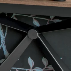 Viadurini Living Konsolentisch Flur-Konsole mit Platte in Mörteloptik und Metallsockel Made in Italy - Timedio