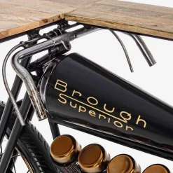 Viadurini Living Konsolentisch Flur-Konsolenbar mit modernem Design aus Mangoholz und Stahl - Schalotte