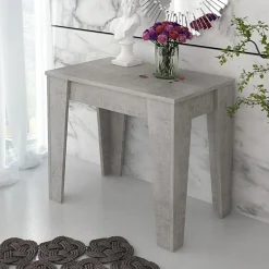 Viadurini Living Ausziehbarer Konsolentisch-Konsolentisch aus ökologischen Holzpartikelplatten – Curio