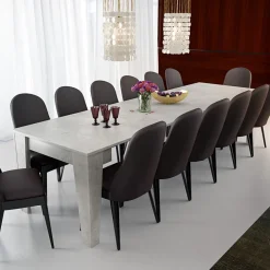 Viadurini Living Ausziehbarer Konsolentisch-Konsolentisch aus ökologischen Holzpartikelplatten – Curio