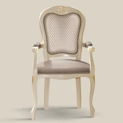 Viadurini Classic Klassische Stühle-Kopf des Tischstuhls aus Holz mit Stoffbezug Made in Italy - Majestät