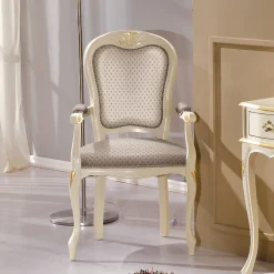 Viadurini Classic Klassische Stühle-Kopf des Tischstuhls aus Holz mit Stoffbezug Made in Italy - Majestät