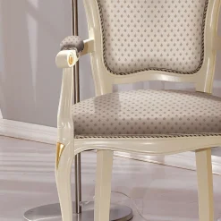 Viadurini Classic Klassische Stühle-Kopf des Tischstuhls aus Holz mit Stoffbezug Made in Italy - Majestät