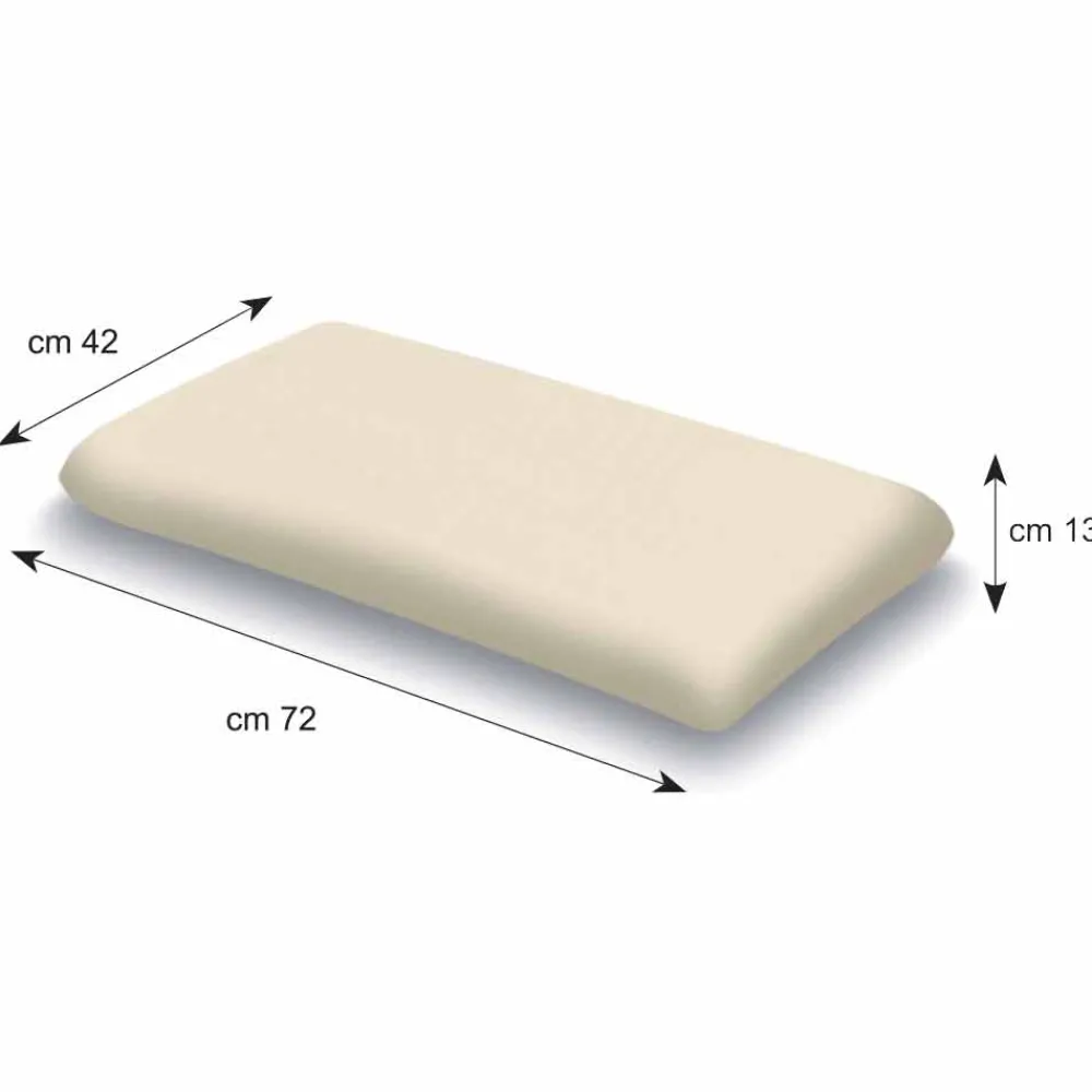 Viadurini Night Design Kopfkissen-Kopfkissen ergonomisch aus Memory Foam H 13 cm, 2 Stücke – Gelsomino