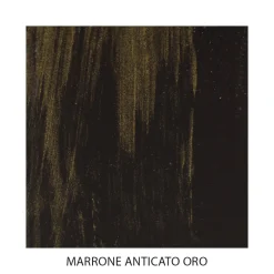 Viadurini Night Design Schmiedeeisen Doppelbetten-Kopfteil aus röhrenförmigem Eisen für Doppelbetten, Antik-Braun-Gold – Größe