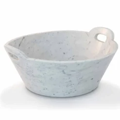 Viadurini Kitchen Küchenzubehör-Korb aus weißem Carrara-Marmor des italienischen Luxusdesigns - Tinozzo