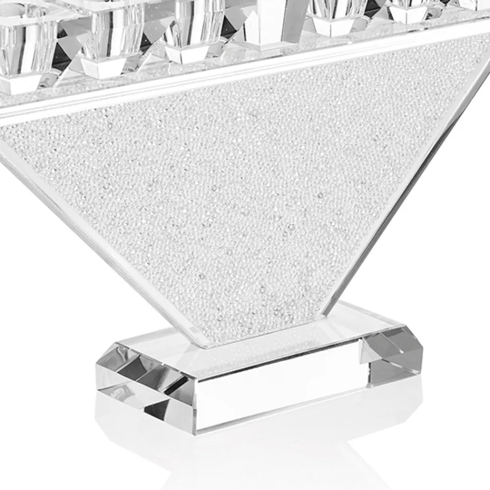 Viadurini Decor Kerzenständer-Kostbarer Kristallkandelaber mit einem luxuriösen 9-flammigen Design - Wanni