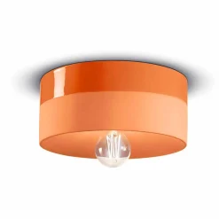 Ferroluce Vintage Deckenleuchten-Kreisförmige Deckenleuchte aus farbiger Keramik Made in Italy - Pi