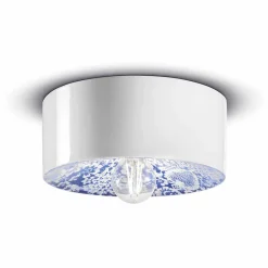 Ferroluce Vintage Deckenleuchten-Kreisförmige Deckenleuchte aus farbiger Keramik Made in Italy - Pi