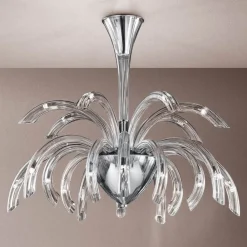 Viadurini Lighting Moderne Kronleuchter-Kronleuchter 21 Lichter aus handgefertigtem venezianischem Glas und Metall - Jason