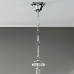 Viadurini Lighting Klassische Kronleuchter-Kronleuchter 8 Lichter Klassisches italienisches Glas Handgefertigt Blaugrün - Similo