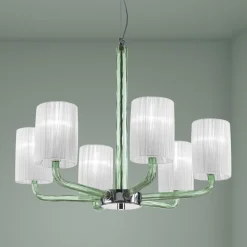 Viadurini Lighting Moderne Kronleuchter-Kronleuchter aus Glas und Metall in Venedig, handgefertigt in Italien - Graham