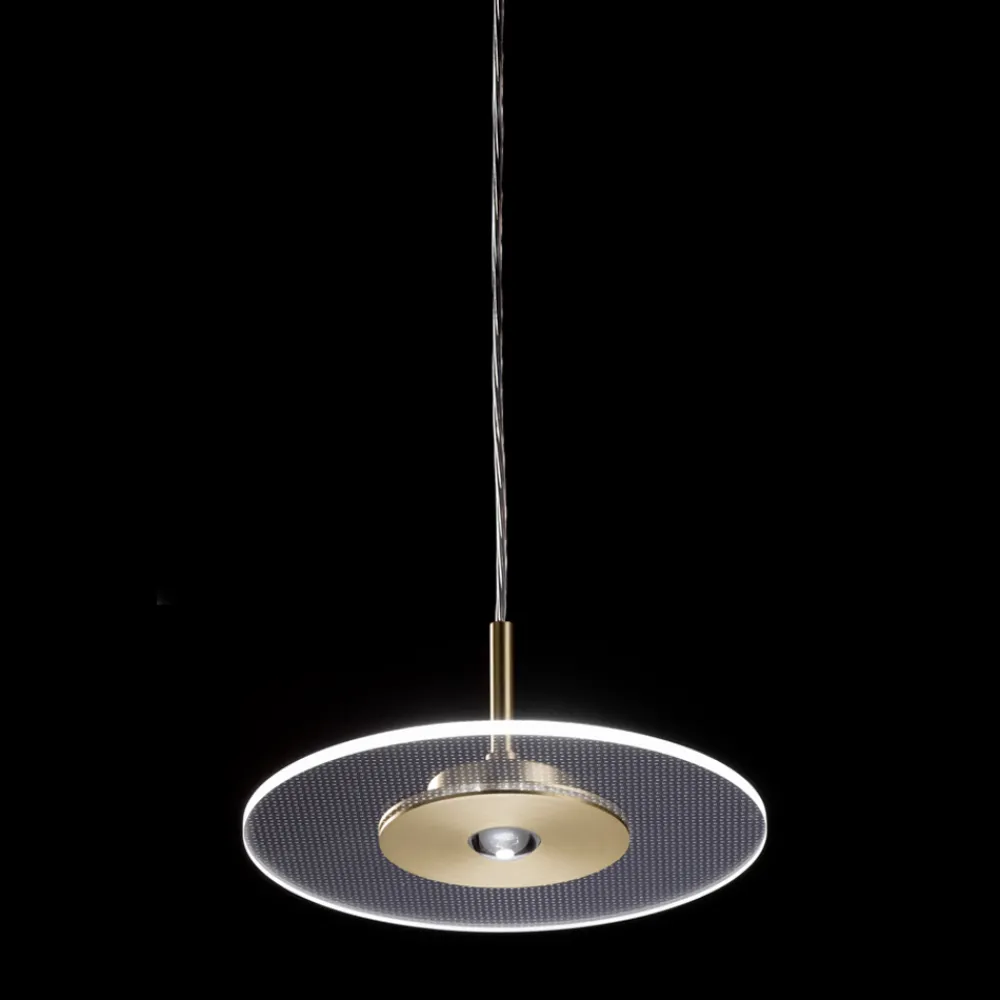 Viadurini Lighting Moderne Kronleuchter-Kronleuchter aus Metall mit mikrogepunktetem Plexiglasdiffusor - Nora