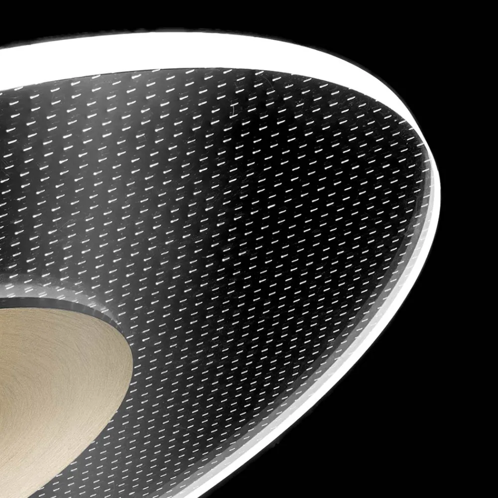 Viadurini Lighting Moderne Kronleuchter-Kronleuchter aus Metall mit mikrogepunktetem Plexiglasdiffusor - Nora