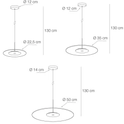 Viadurini Lighting Moderne Kronleuchter-Kronleuchter aus Metall mit mikrogepunktetem Plexiglasdiffusor - Nora