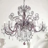 Viadurini Lighting Klassische Kronleuchter-Kronleuchter aus venezianischem Glas mit 12 Lichtern aus Amethyst, hergestellt in Italien - Florentiner