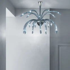 Viadurini Lighting Moderne Kronleuchter-Kronleuchter aus venezianischem Glas mit 21 Lichtern, handgefertigt in Italien - Jason