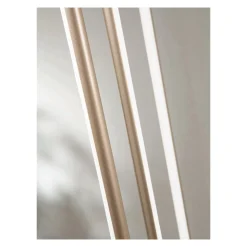 Viadurini Lighting Moderne Kronleuchter-Kronleuchter mit 8 LED-Leuchten aus goldlackiertem Metall und verstellbaren Kabeln – Orange