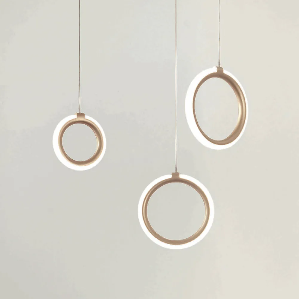 Viadurini Lighting Moderne Kronleuchter-Kronleuchter mit 3 LED-Leuchten aus lackiertem Metall und optionalem Glas – Zeder