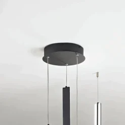 Viadurini Lighting Moderne Kronleuchter-Kronleuchter mit 3 LEDs mit herausnehmbarem Einsatz aus Granulatglas – Catalpa