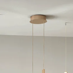 Viadurini Lighting Moderne Kronleuchter-Kronleuchter mit 2 LEDs mit abnehmbarem Einsatz aus Granulatglas – Catalpa