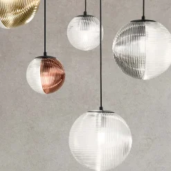 Viadurini Lighting Moderne Kronleuchter-Kronleuchter mit 8 Lichtern aus mundgeblasenem Glas in Form einer Kugel Made in Italy - Prilla