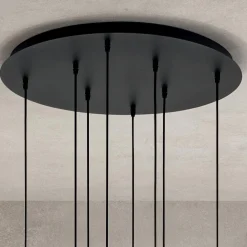 Viadurini Lighting Moderne Kronleuchter-Kronleuchter mit 8 Lichtern aus mundgeblasenem Glas in Form einer Kugel Made in Italy - Prilla