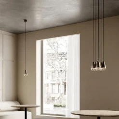 Viadurini Lighting Vintage Kronleuchter-Kronleuchter mit 6 Lichtern aus Eisen und Glas, hergestellt in Italien – Cloudy