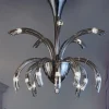 Viadurini Lighting Moderne Kronleuchter-Kronleuchter mit 15 Lichtern aus venezianischem Glas und verchromtem Metall Made in Italy - Jason