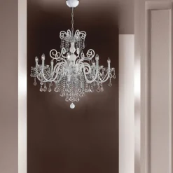 Viadurini Lighting Klassische Kronleuchter-Kronleuchter mit 8 Lichtern aus venezianischem Glas Made in Italy Classic - Florentiner