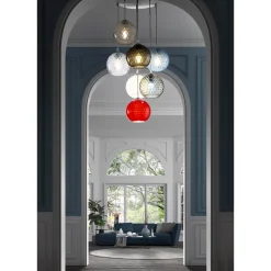 Viadurini Vetro di Venezia Murano Lampen|Moderne Kronleuchter-Kronleuchter mit 7 Lichtern aus mundgeblasenem Venedig-Glas - Bubbles Balloton