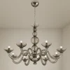 Viadurini Lighting Klassische Kronleuchter-Kronleuchter mit 8 Lichtern aus venezianischem Glas und Metall Made in Italy - Foscarino