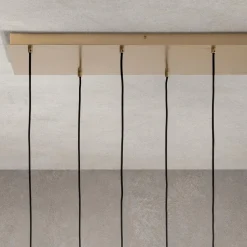 Viadurini Lighting Moderne Kronleuchter-Kronleuchter mit 6 Lichtern aus mundgeblasenem Glas in Form einer Kugel Made in Italy - Prilla