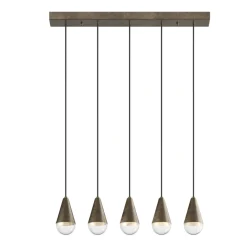 Viadurini Lighting Vintage Kronleuchter-Kronleuchter mit 5 Lichtern aus Eisen und Glas, hergestellt in Italien – Cloudy