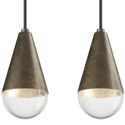 Viadurini Lighting Vintage Kronleuchter-Kronleuchter mit 5 Lichtern aus Eisen und Glas, hergestellt in Italien – Cloudy