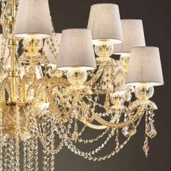 Viadurini Lighting Klassische Kronleuchter-Kronleuchter mit 16 Lichtern Handgefertigt aus Venedig Glas, Made in Italy - Milagros