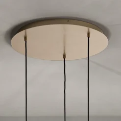 Viadurini Lighting Moderne Kronleuchter-Kronleuchter mit 3 Lichtern aus mundgeblasenem Glas in Form einer Kugel Made in Italy - Prilla