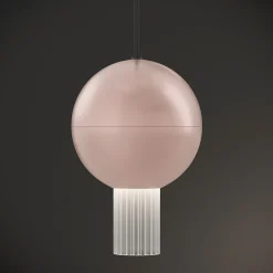 Viadurini Lighting Moderne Kronleuchter-Kronleuchter mit Canneté-Glaszylindern Made in Italy - Oris