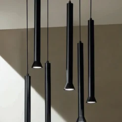 Viadurini Lighting Moderne Kronleuchter-Kronleuchter mit schwarz lackiertem Metallrahmen und verstellbaren Kabeln – Birke