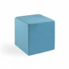 Viadurini Living Sitzsäcke|Sitzsäcke-Kubischer Pouf aus türkisfarbenem Stoff, hergestellt in Italien – Rugiada