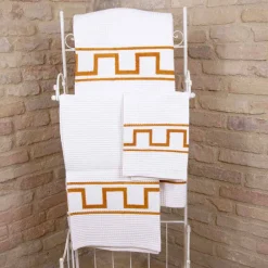 Viadurini by Marchi 1633 Handtücher-Kunsthandtuch handbedruckt in Baumwolle Unique Piece Italian - Viadurini von Marchi