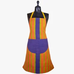 Viadurini by Marchi 1633 Küchen Schürzen-Kunstschürze in Leinwand aus Hanf Einzigartiges Stück italienischer Handwerkskunst