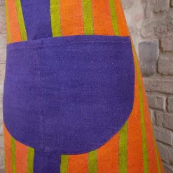 Viadurini by Marchi 1633 Küchen Schürzen-Kunstschürze in Leinwand aus Hanf Einzigartiges Stück italienischer Handwerkskunst