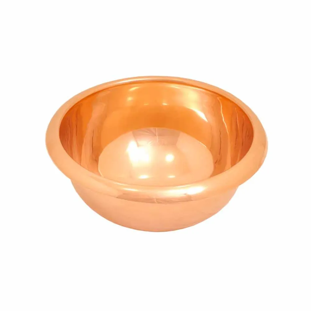 Viadurini Bathroom Kupferwaschbecken-Kupfer Aufsatzwaschbecken rund handgemacht Alba