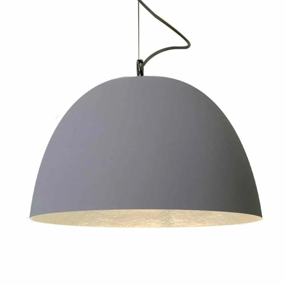 In-es.artdesign Moderne Pendelleuchten-Lackierte Pendelleuchte H2o Moderner Zement