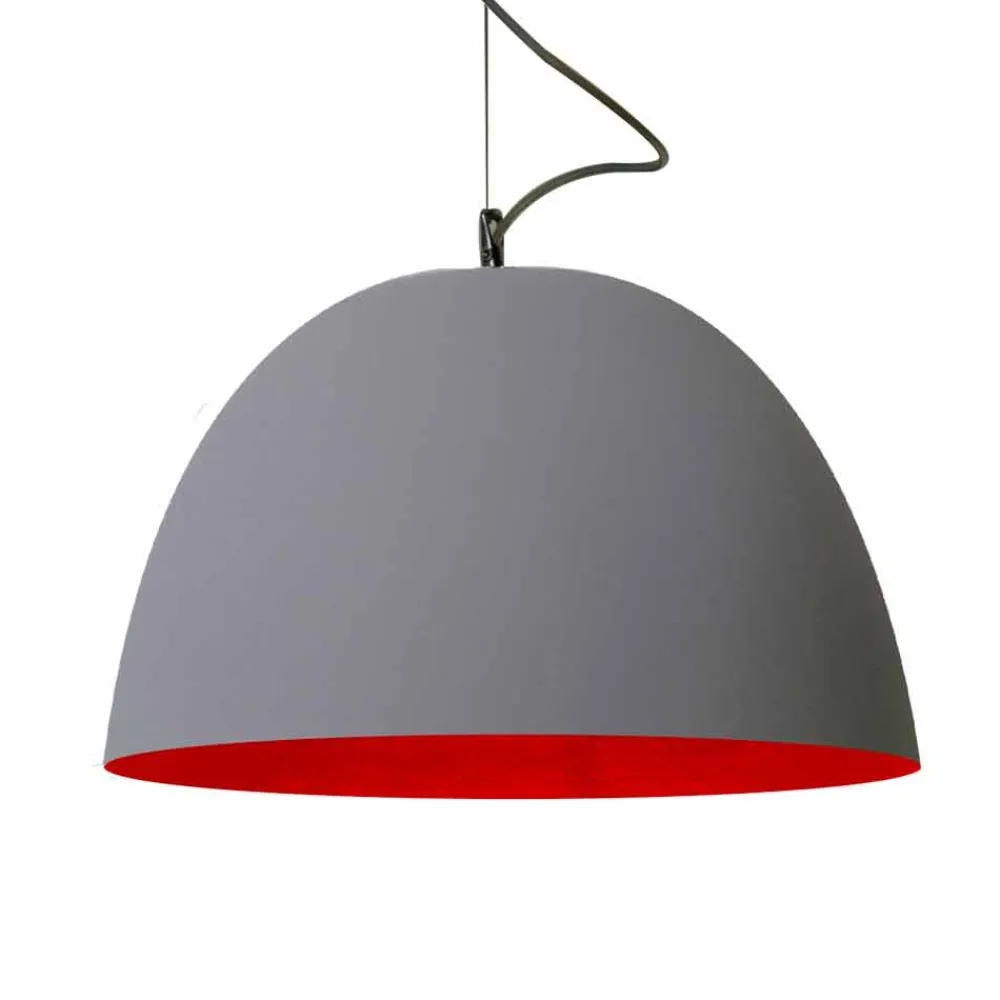 In-es.artdesign Moderne Pendelleuchten-Lackierte Pendelleuchte H2o Moderner Zement