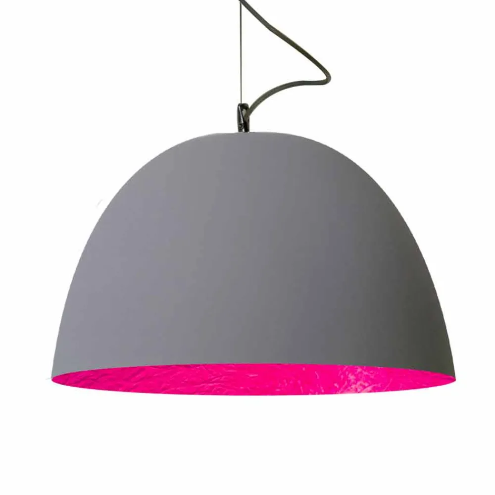 In-es.artdesign Moderne Pendelleuchten-Lackierte Pendelleuchte H2o Moderner Zement