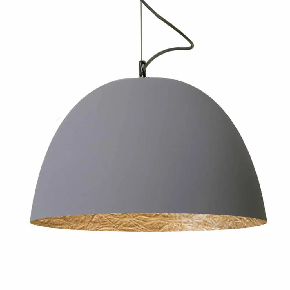 In-es.artdesign Moderne Pendelleuchten-Lackierte Pendelleuchte H2o Moderner Zement